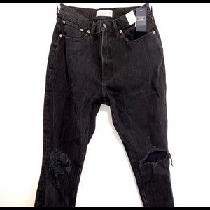 NWT Abercrombie& Fitch High Rose Mom Jeans
